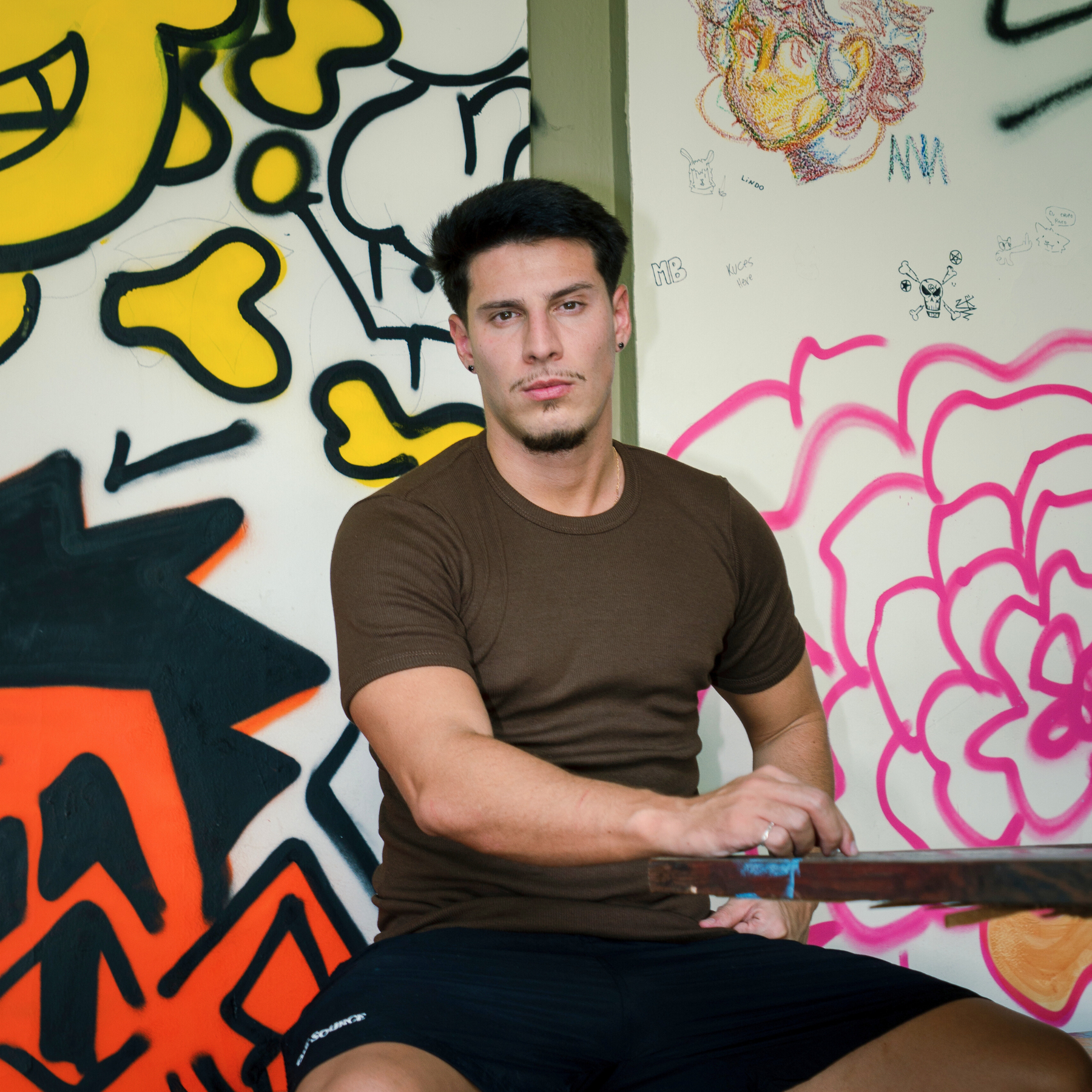 Camiseta Canelada Slim Marrom