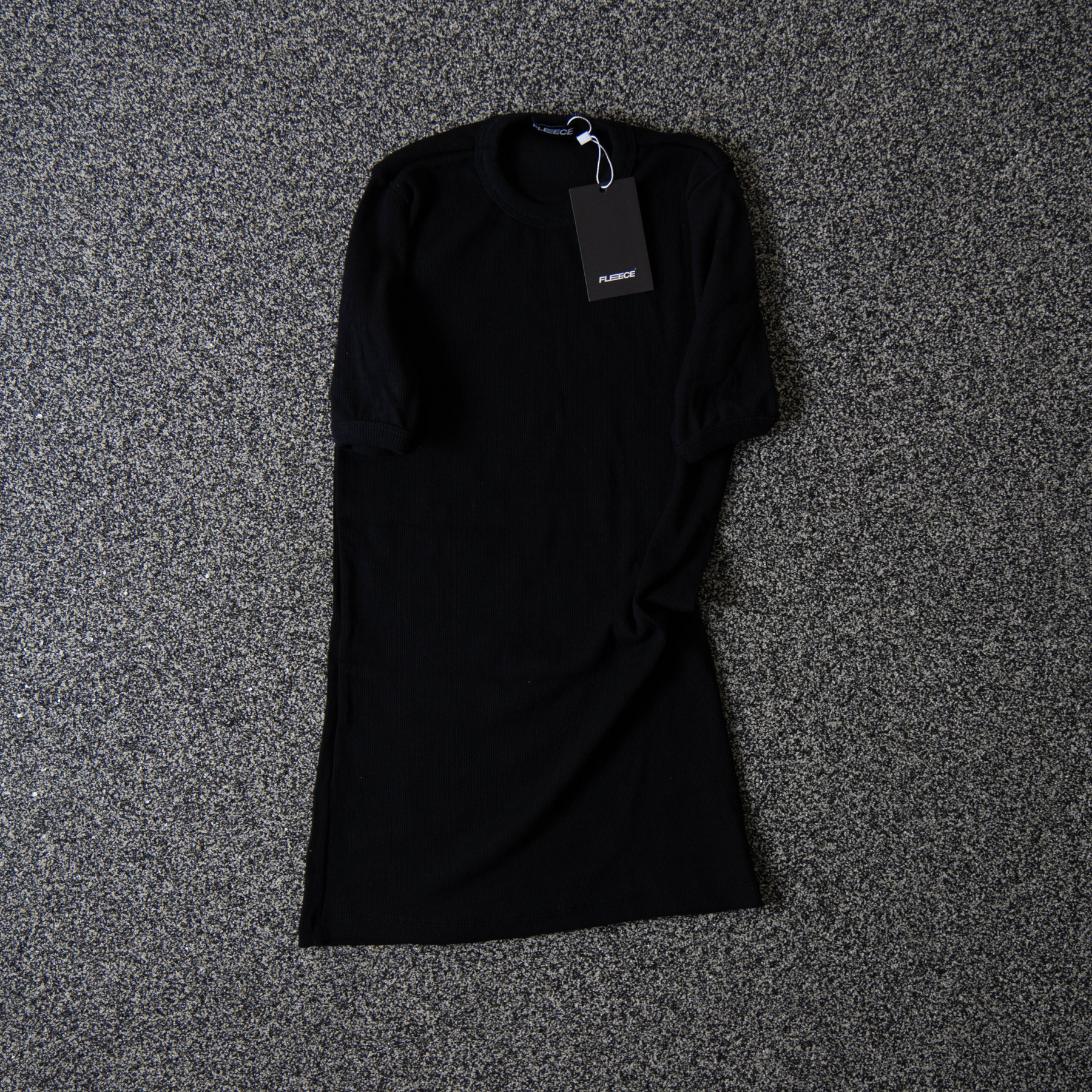 Camiseta Canelada Slim Preta