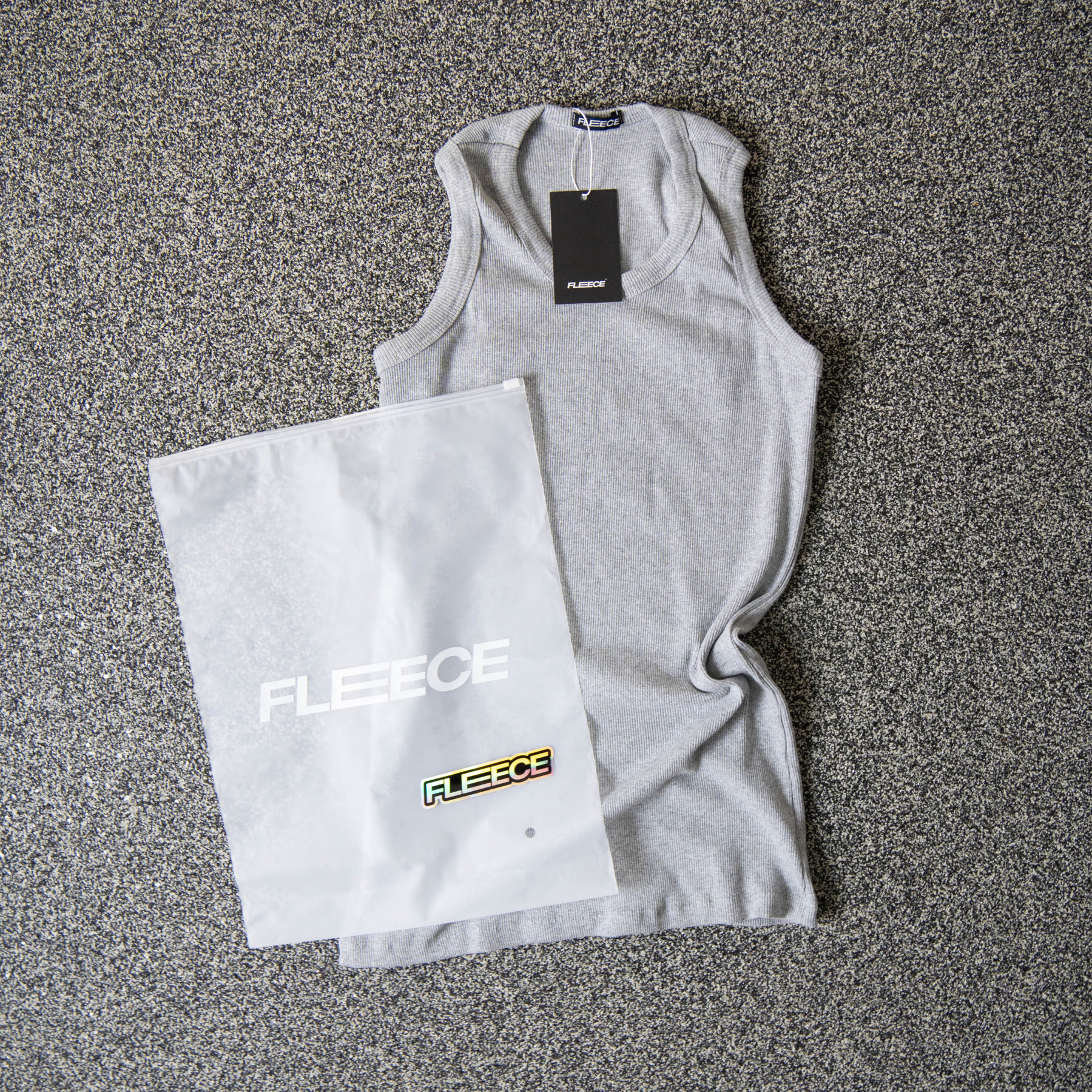 Regata Canelada Slim Cinza