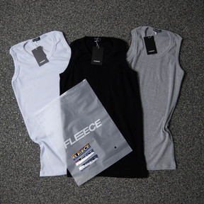 3x Regatas Caneladas Slim - Basic Pack