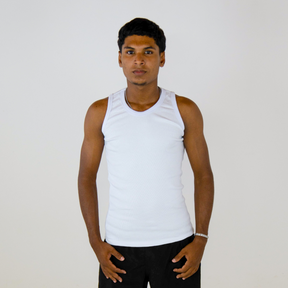 Regata Canelada Slim Branca