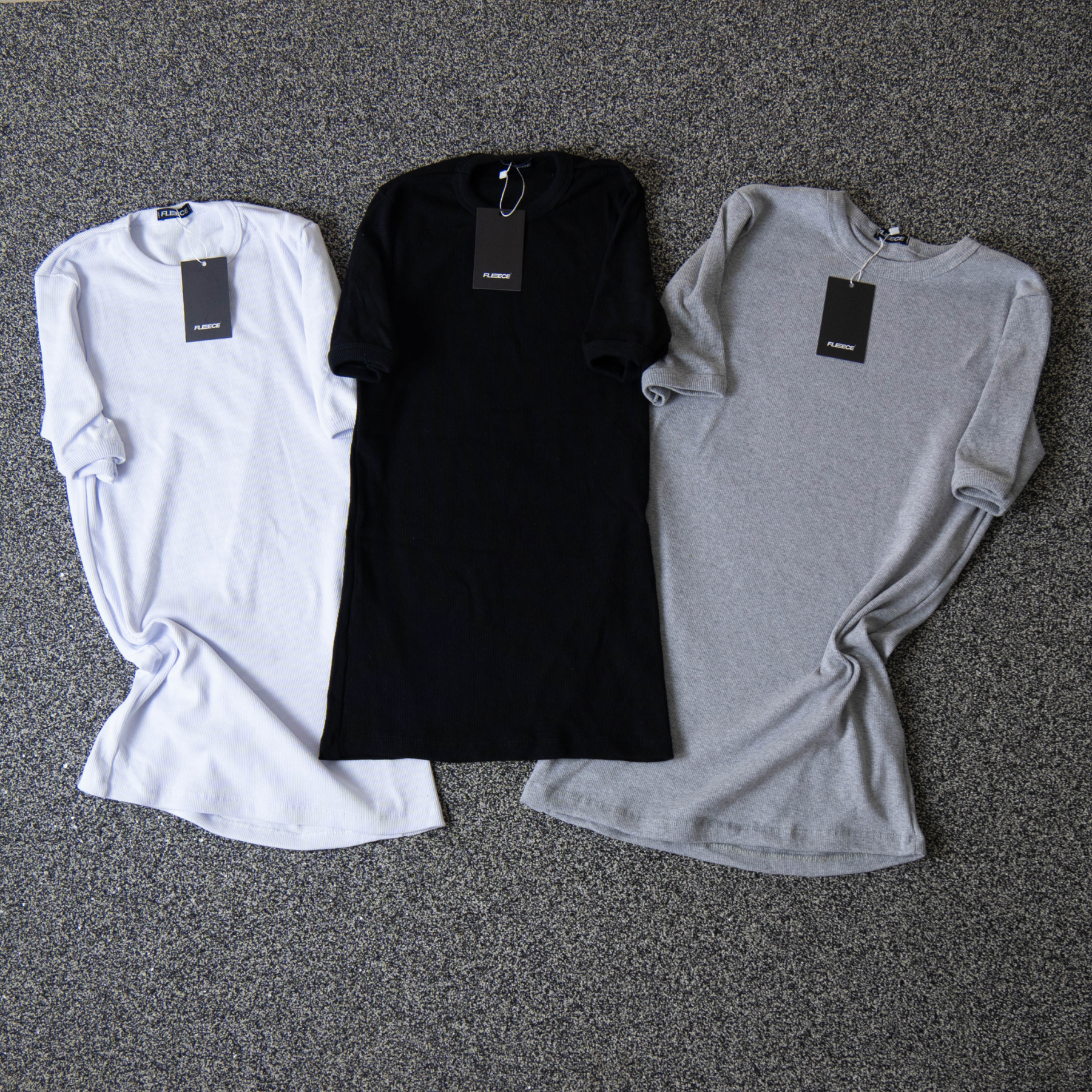 3x Camisetas Caneladas Slim  - Basic Pack