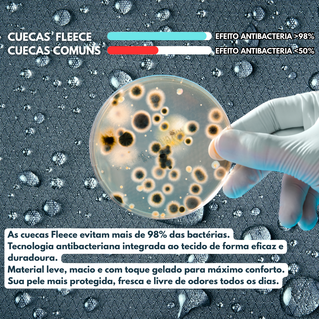 Kit 10 Cuecas FLEECE - Seda Térmica Ice