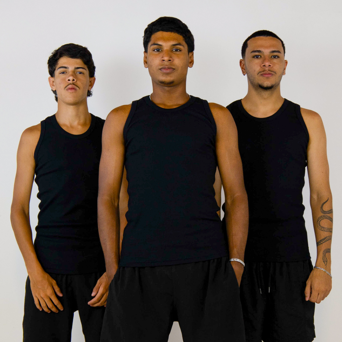 Triple Black Tank Top Slim Pack