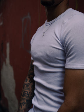 Camiseta Canelada Slim Branca