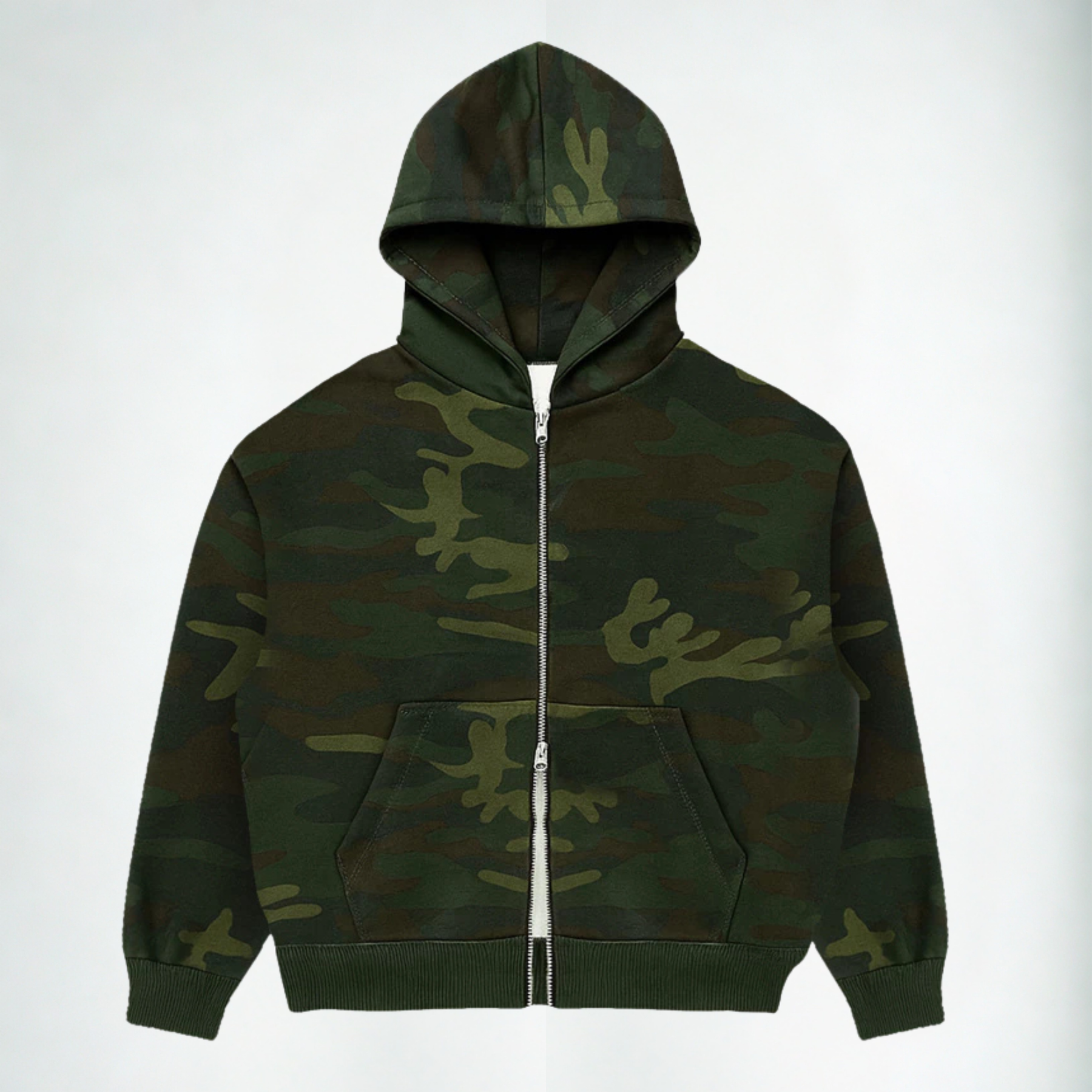 Casaco Moletom Double Zip Camuflado