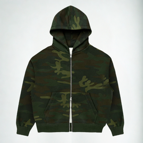Casaco Moletom Double Zip Camuflado