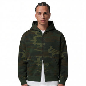 Casaco Moletom Double Zip Camuflado